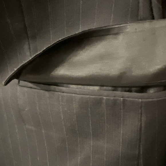 Ralph Lauren Dillards Blue Pinstriped Suit Jacket Mens 41R Sport Coat Blazer - Picture 8 of 16